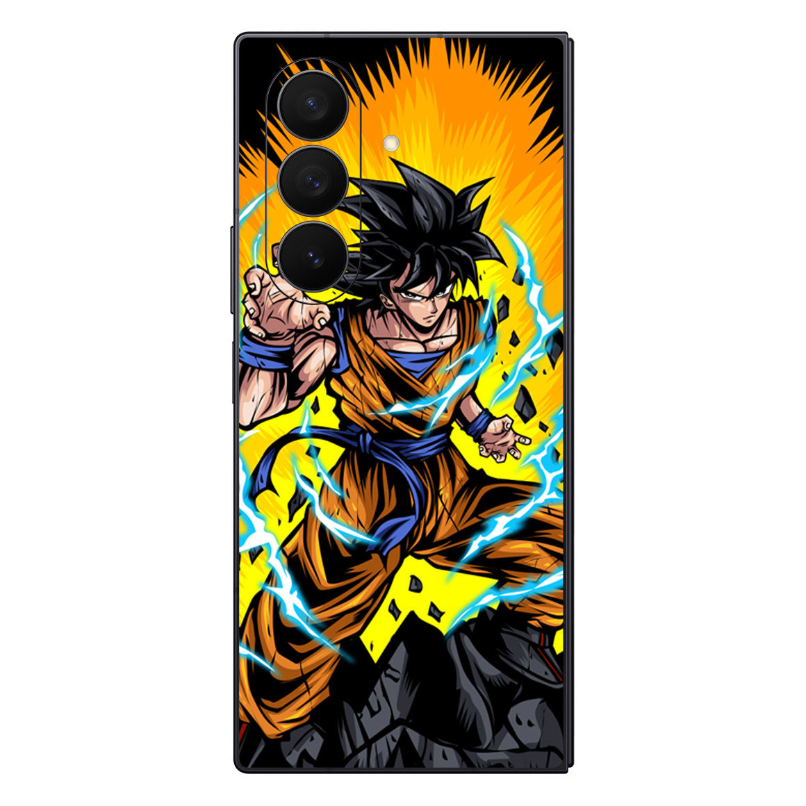 Galaxy Z Fold 7 Designer Series Ultra Saiyan Skin