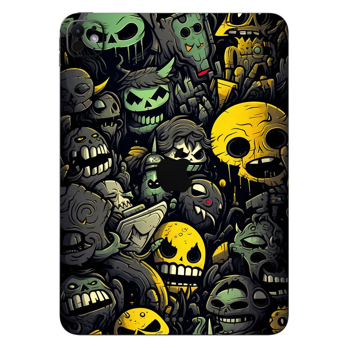 iPad Pro 11" M4 Designer Series Yellow Skulls Skin