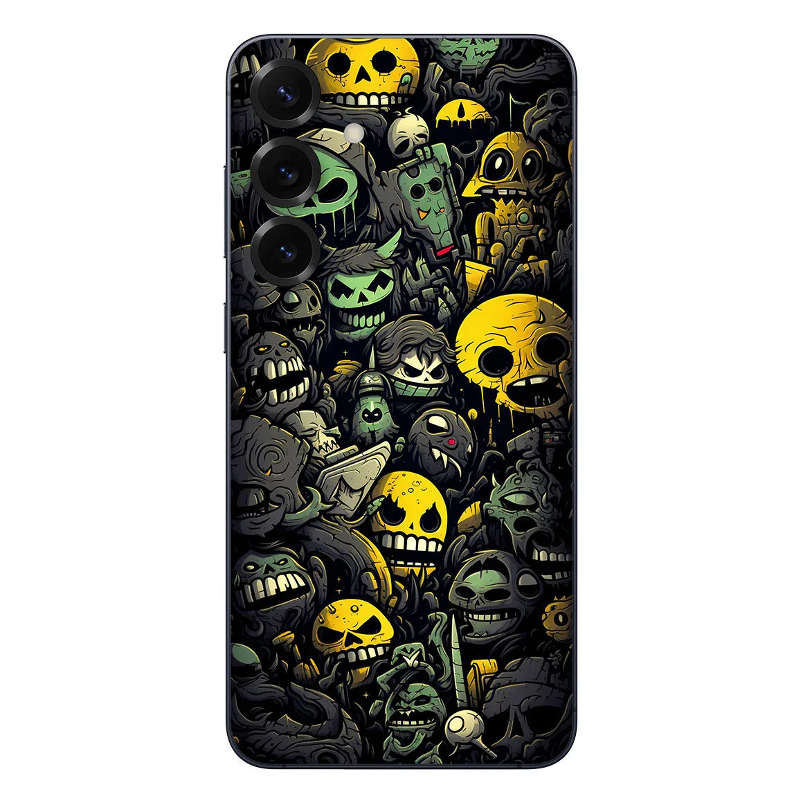 Galaxy S25 Plus Designer Series Yellow Skulls Skin