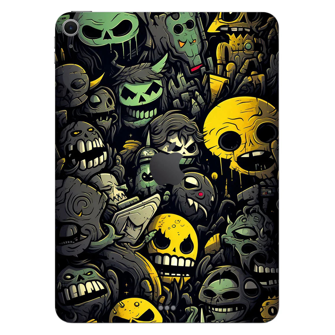 iPad Air 11" M3 Designer Series Yellow Skulls Skin