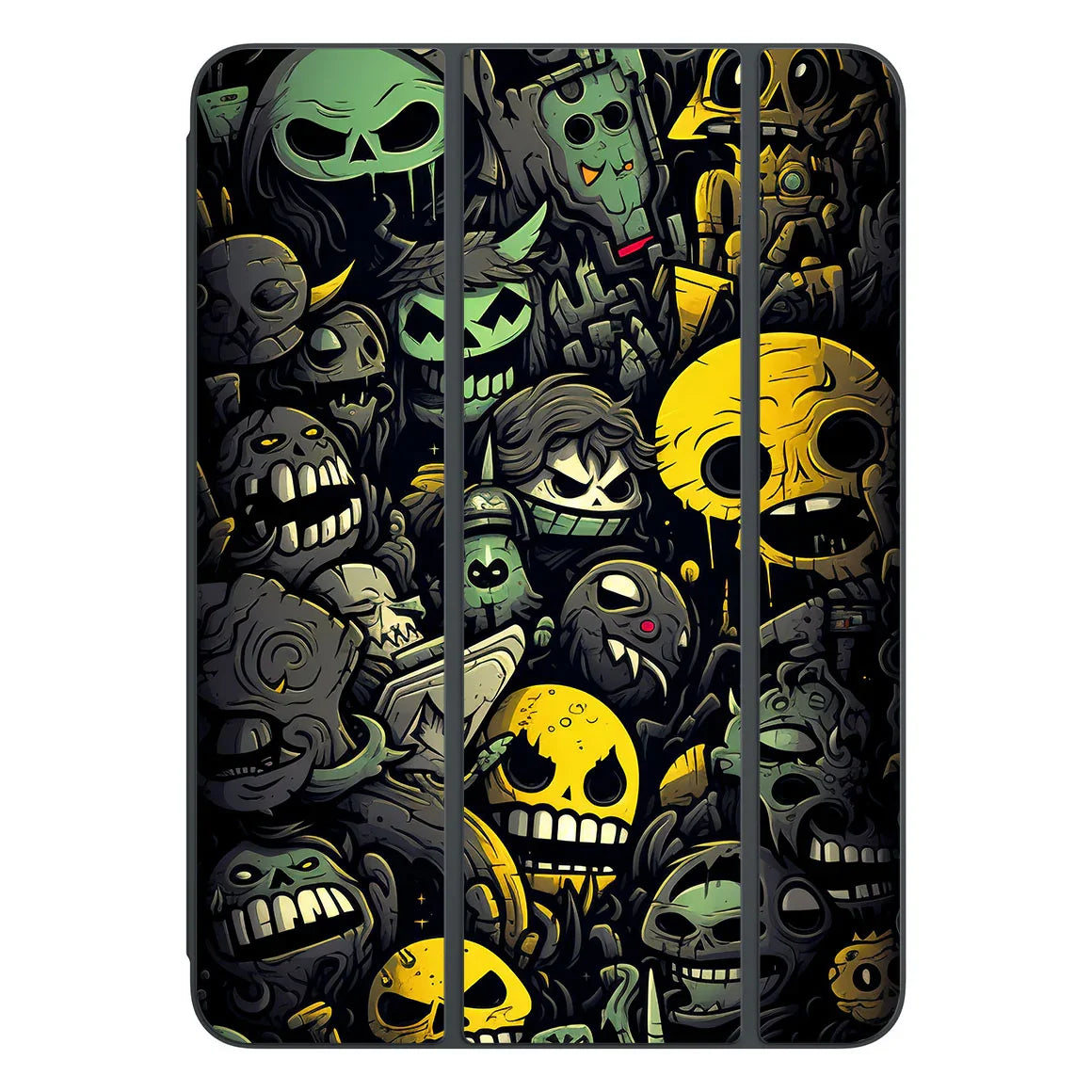 Smart Folio for iPad Pro 11-inch (M4) Designer Series Yellow Skulls Skin