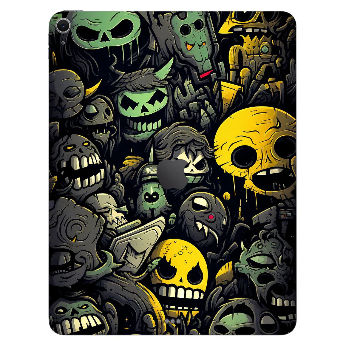 iPad Air 13" M2 Designer Series Yellow Skulls Skin