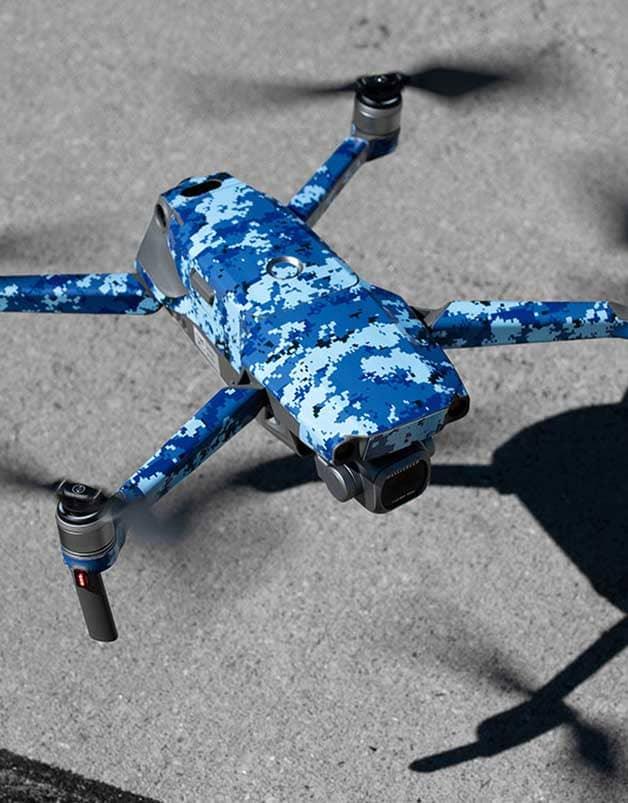 Drone personalized and protected with a Slickwraps skin