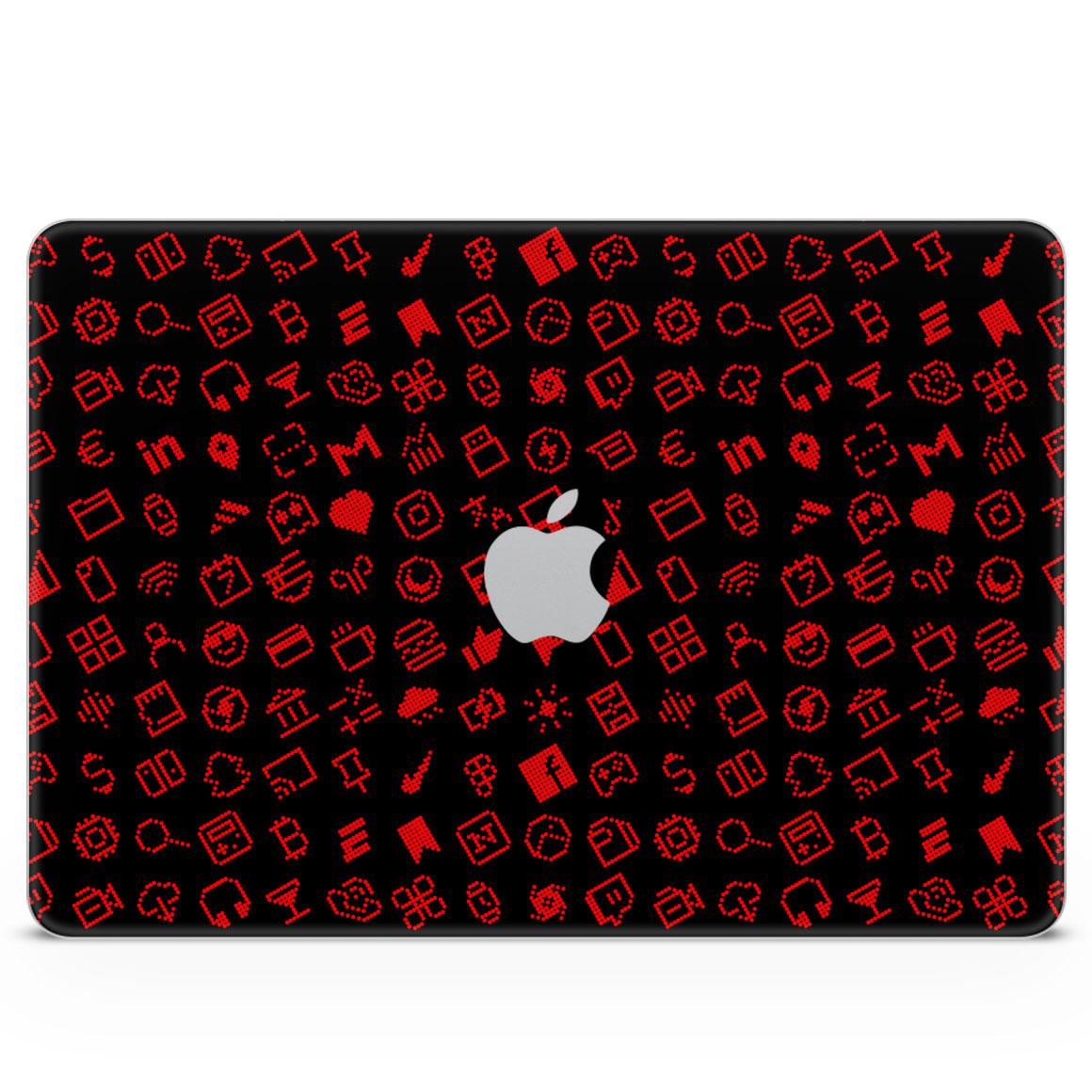MacBook Neo Everything Series Black Red Skin