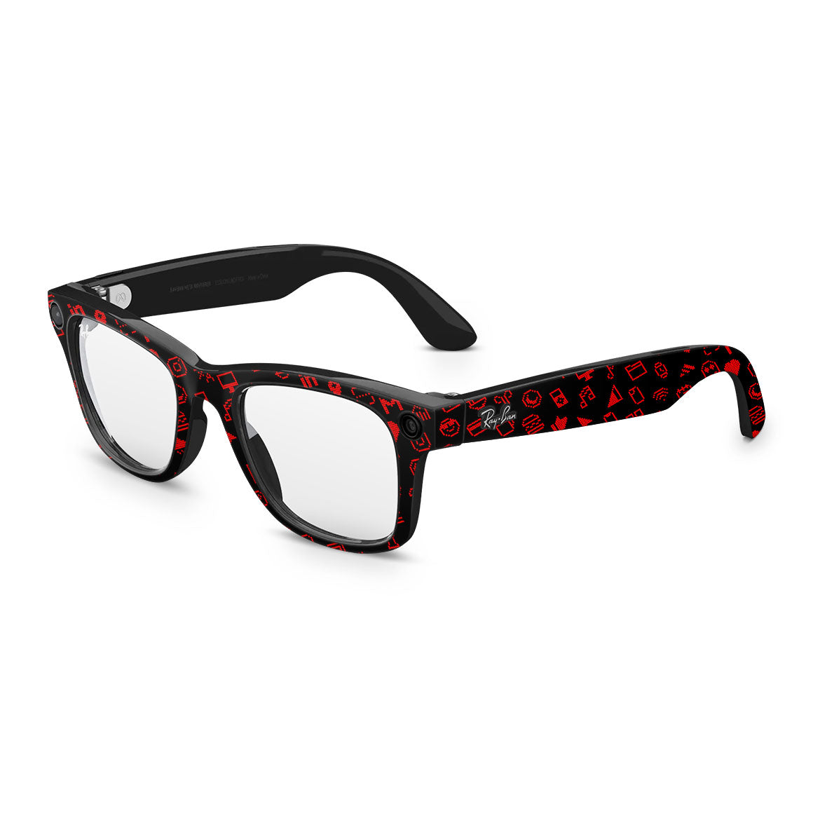 Ray-Ban Meta Wayfarer Everything Series Black Red Skin
