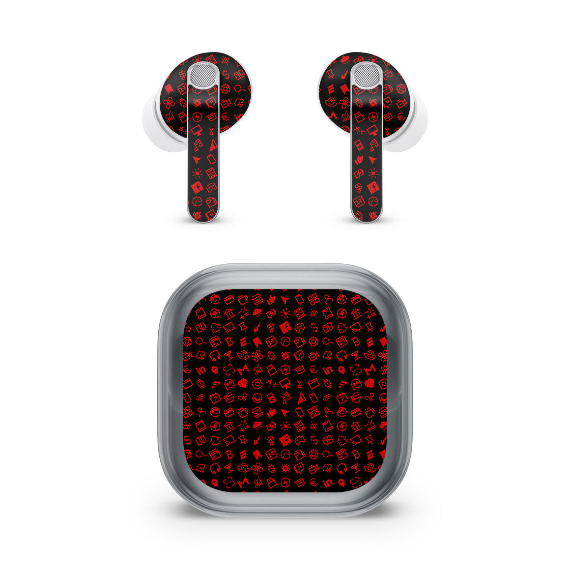 Galaxy Buds4 Pro Everything Series Black Red Skin