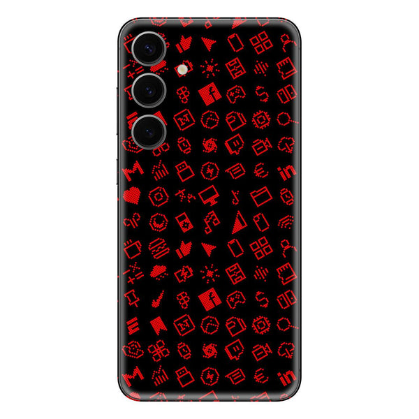 Galaxy S24 Plus Everything Series Black Red Skin