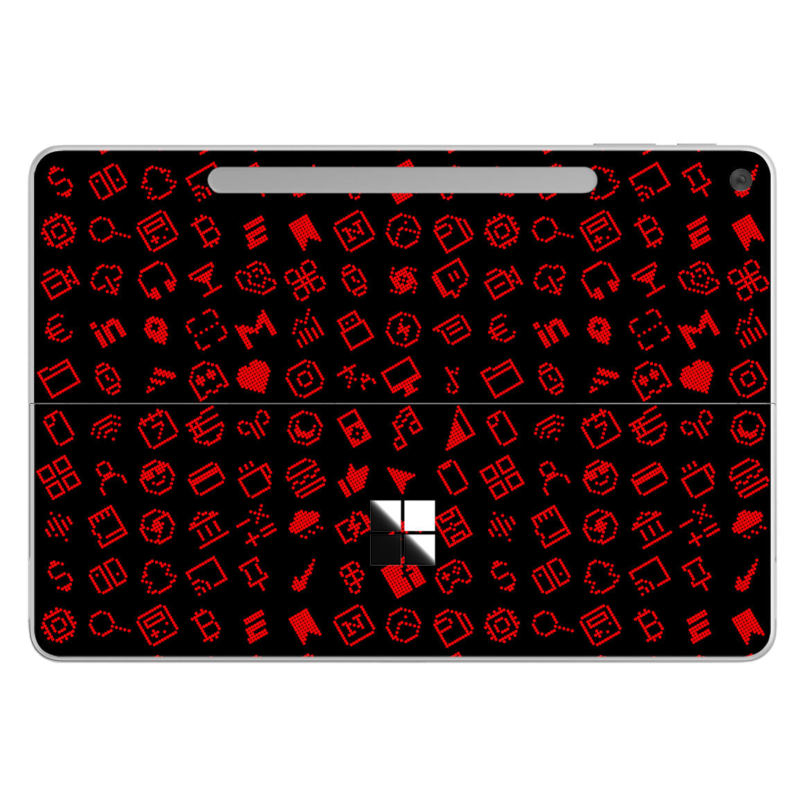 Surface Pro 12-inch Everything Series Black Red Skin