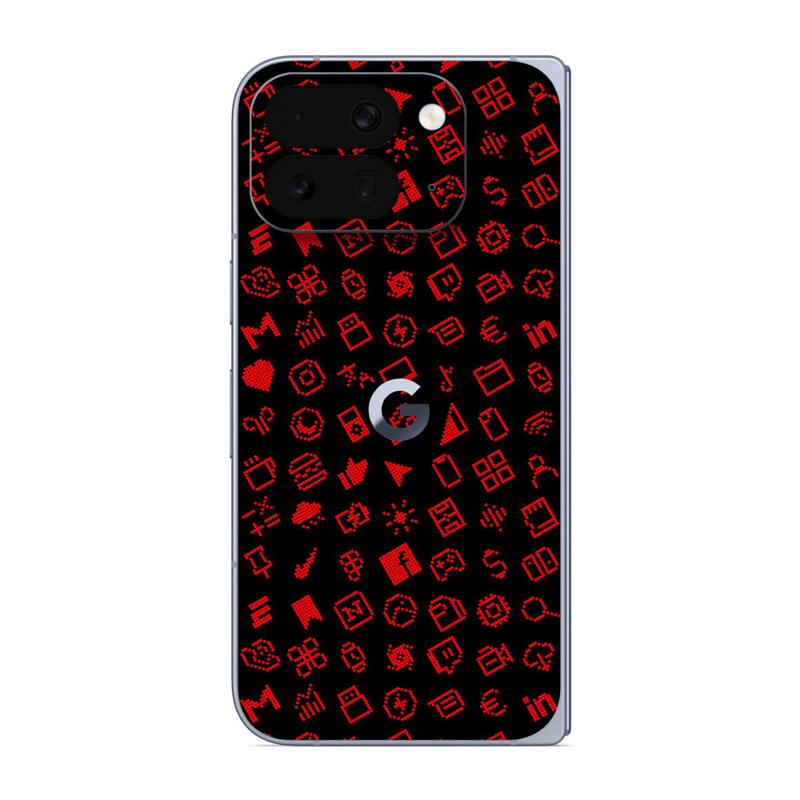 Pixel 10 Pro Fold Everything Series Black Red Skin