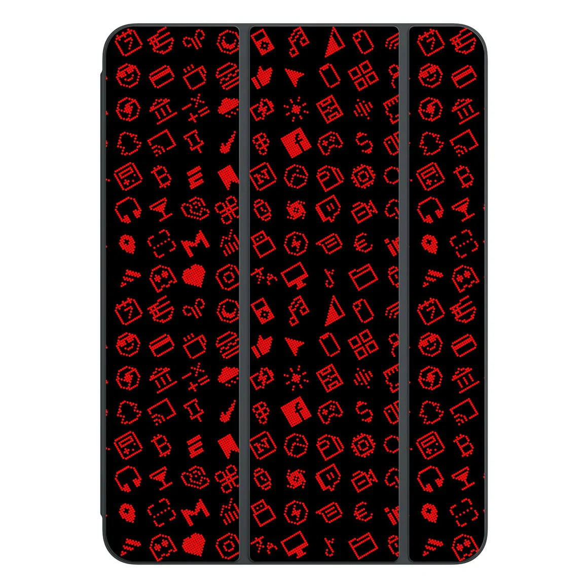 Smart Folio for iPad Pro 11-inch (M4) Everything Series Black Red Skin