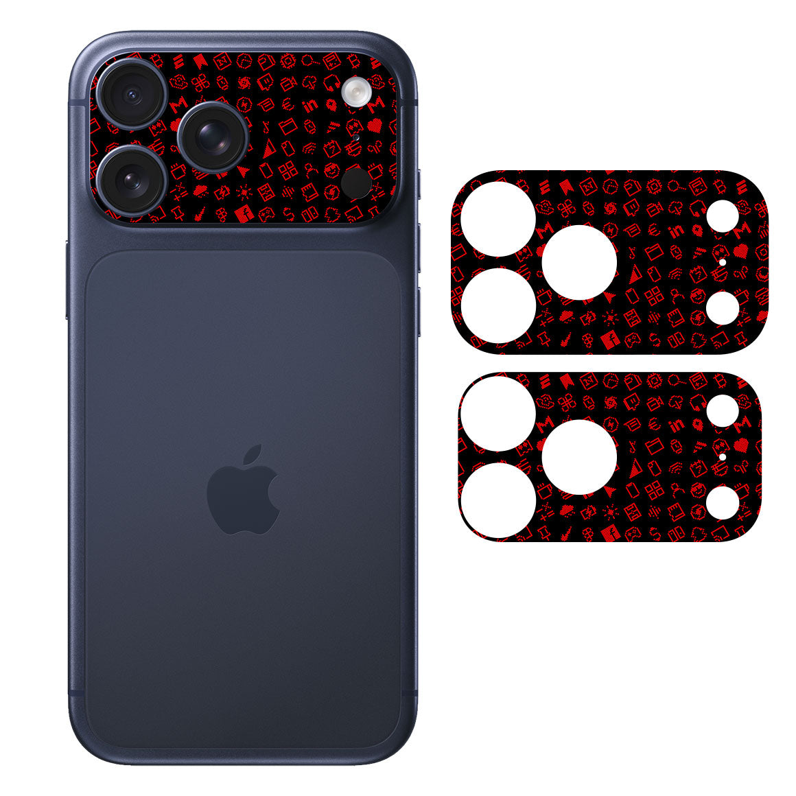 iPhone 17 Pro Max Camera Bar (Plateau) Everything Series Black Red