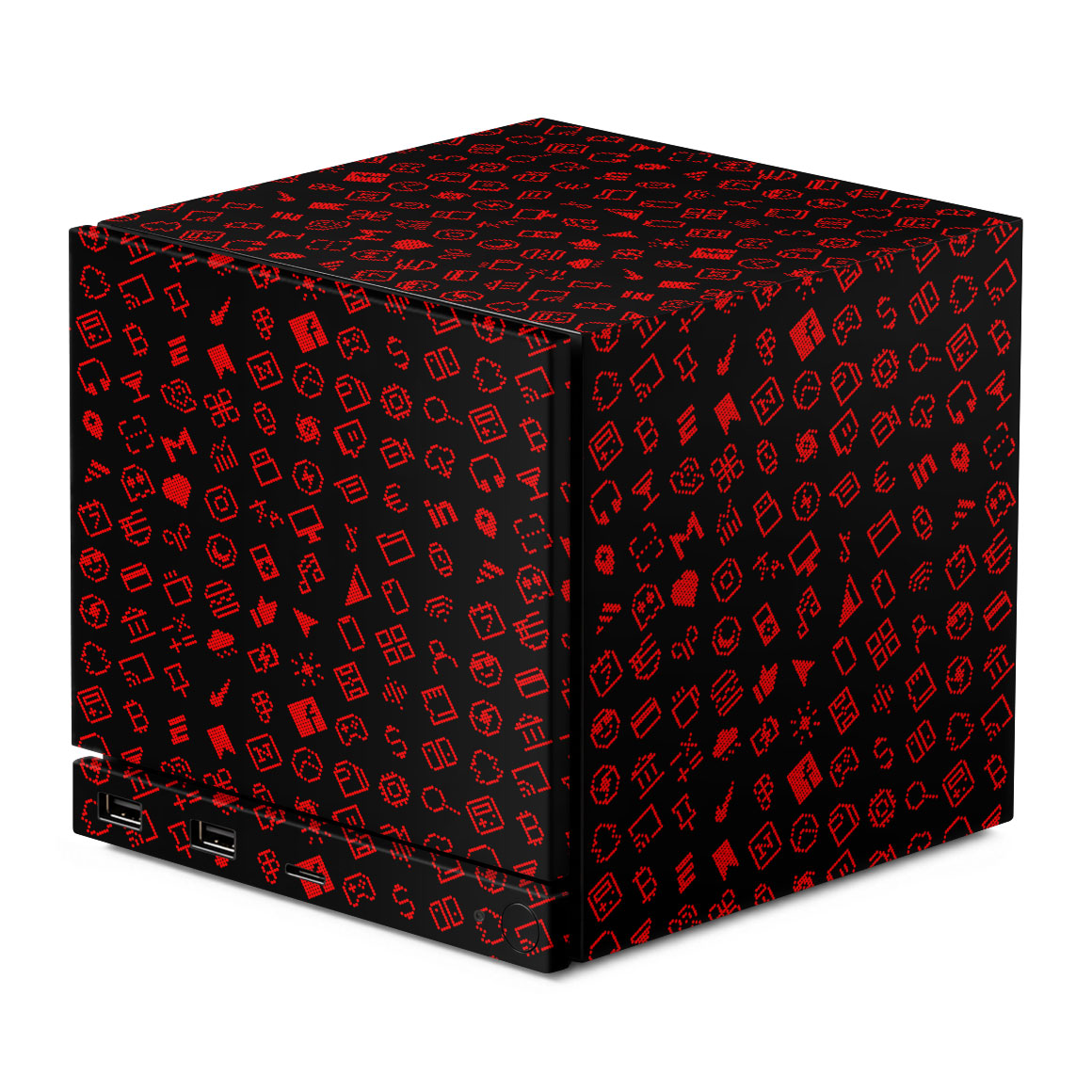 Steam Machine Everything Series Black Red Skin
