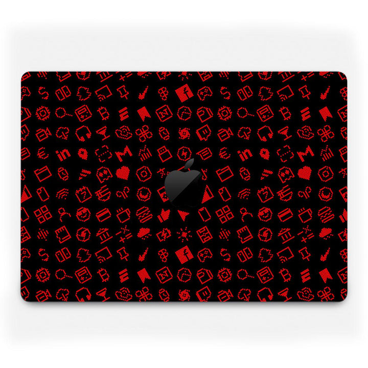 MacBook Pro 14" (2023, M3) Everything Series Black Red Skin
