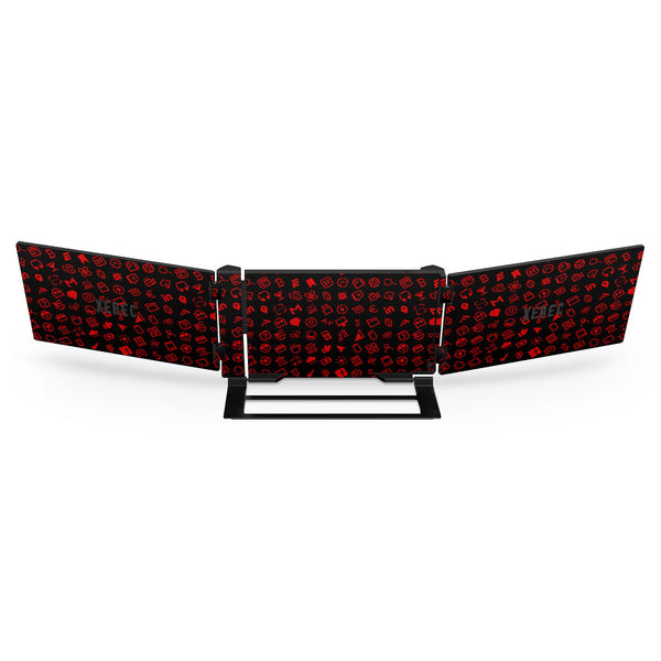 Xebec Tri-Screen Everything Series Black Red Skin