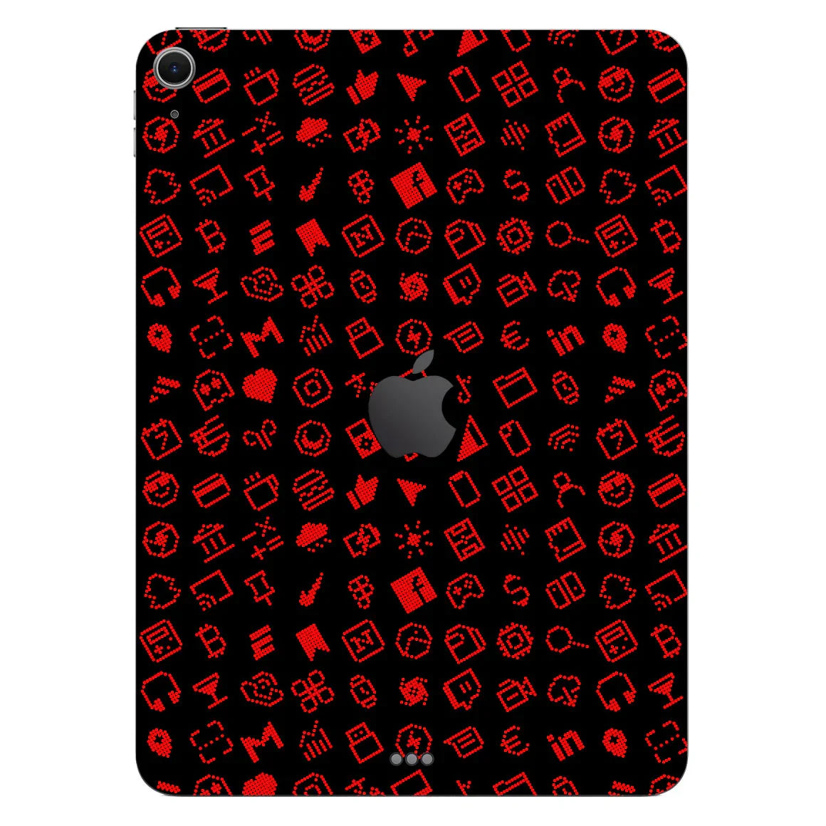 iPad Air 11" M3 Everything Series Black Red Skin