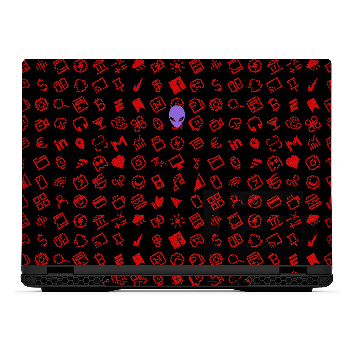 Alienware m16 R2 Everything Series Black Red Skin