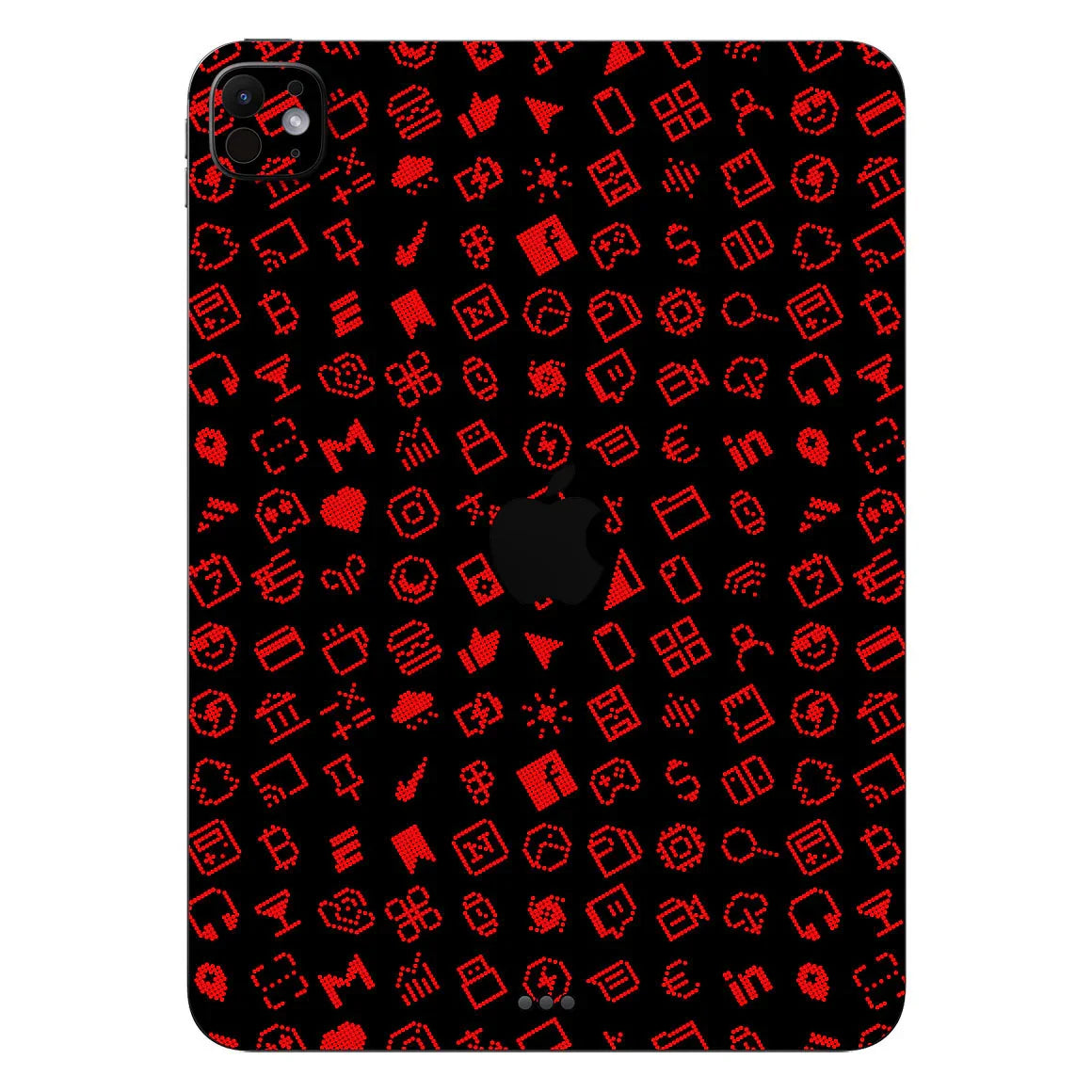 iPad Pro 11" M4 Everything Series Black Red Skin
