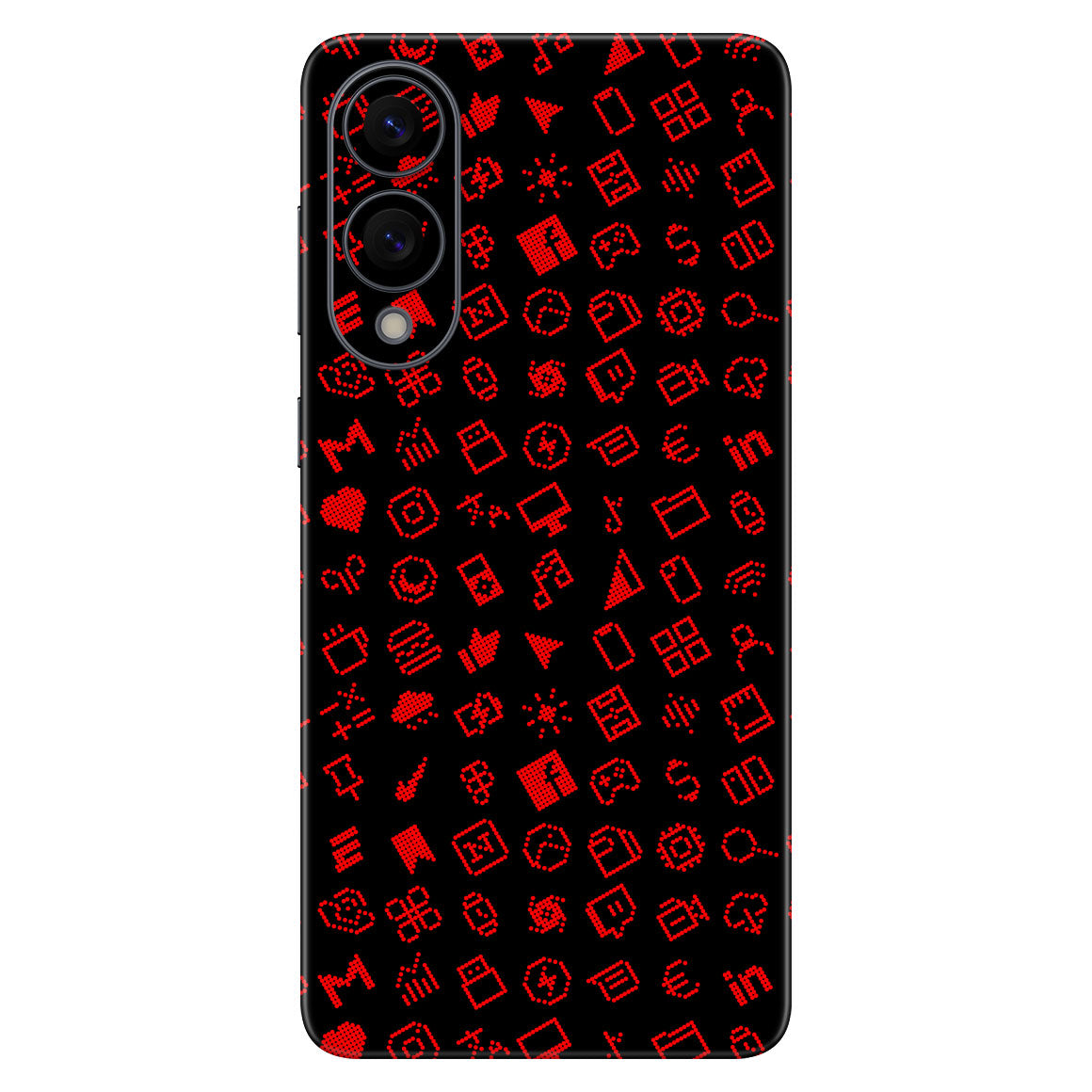 Galaxy S25 Edge Everything Series Black Red Skin