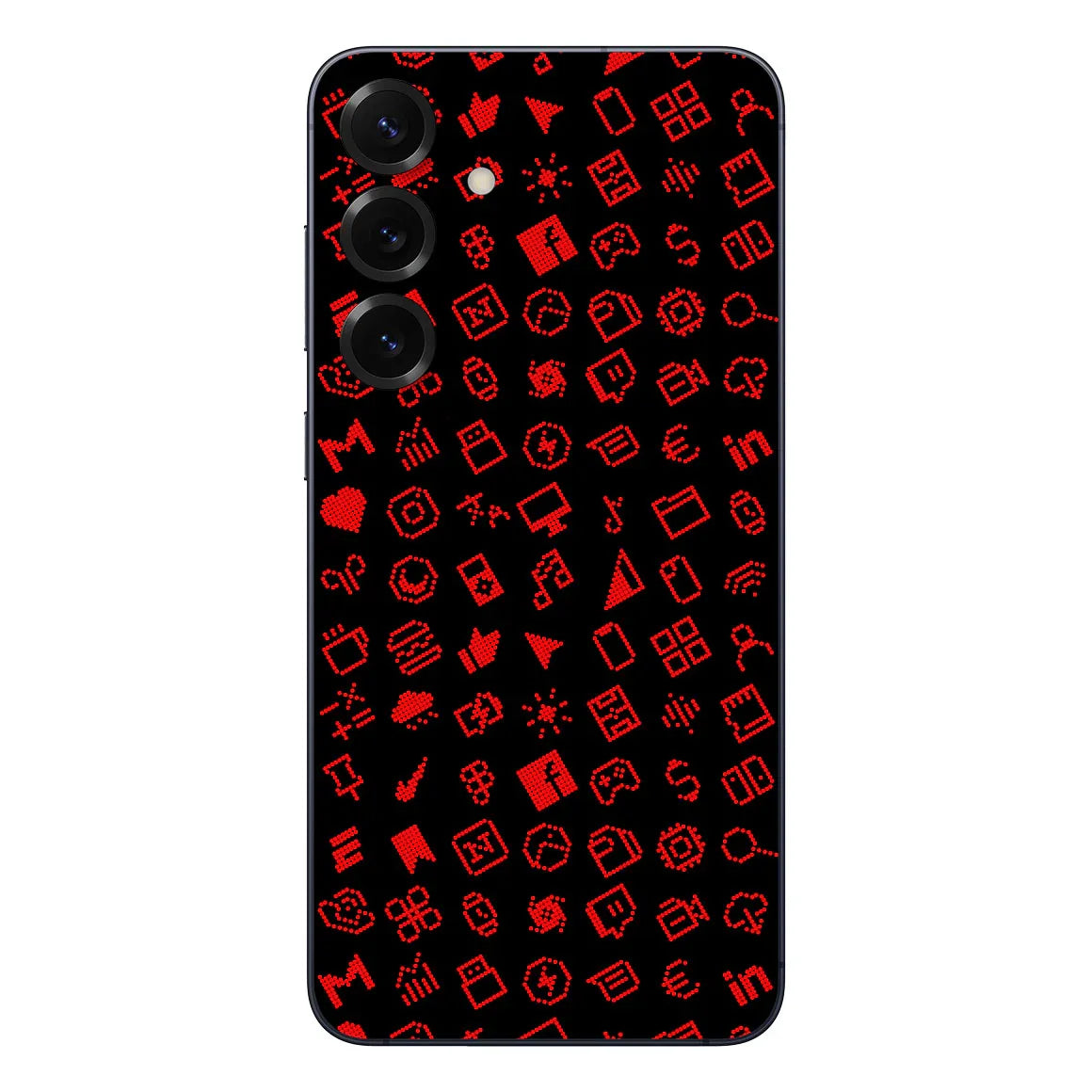 Galaxy S25 Plus Everything Series Black Red Skin