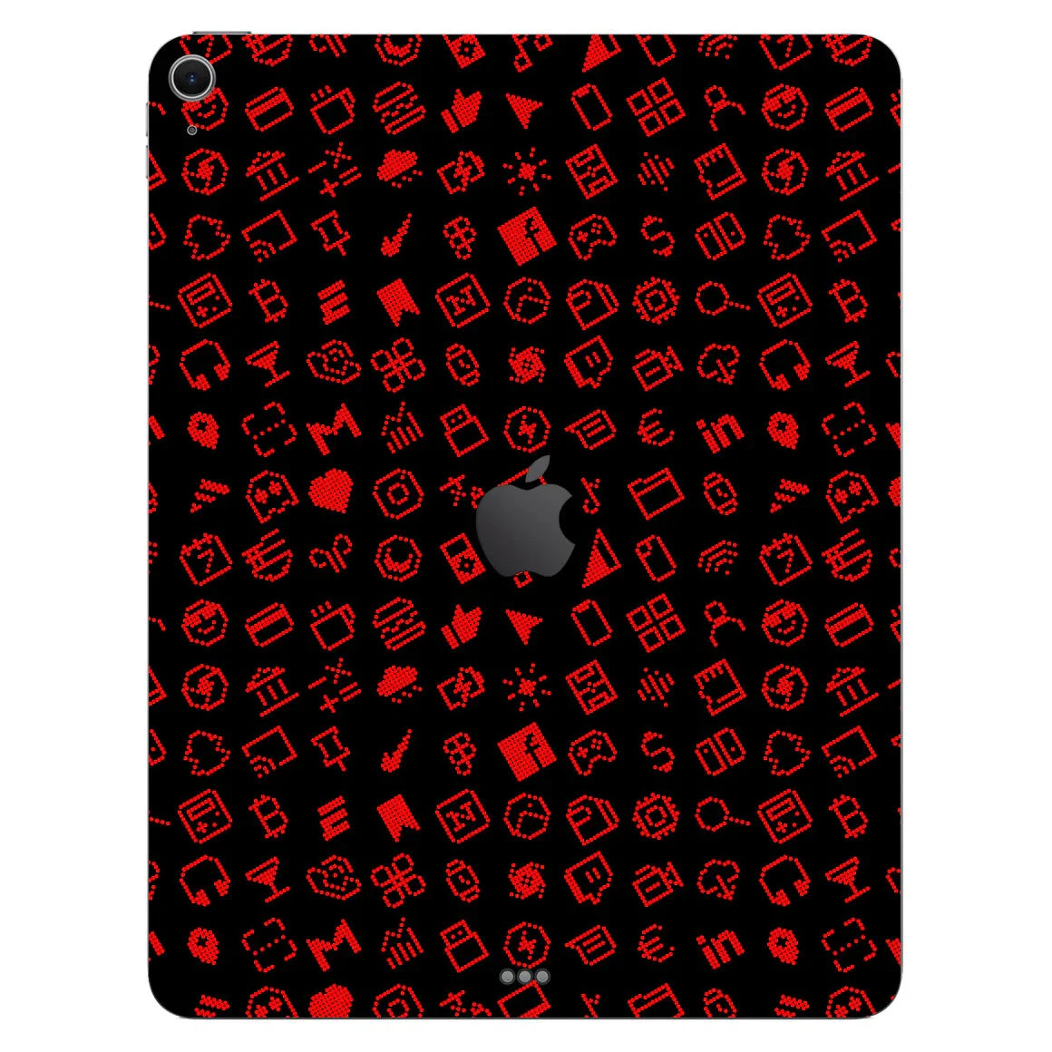 iPad Air 13" M2 Everything Series Black Red Skin