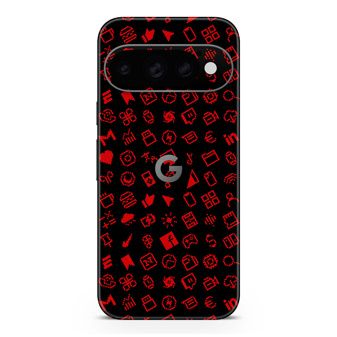 Pixel 11 Pro Everything Series Black Red Skin