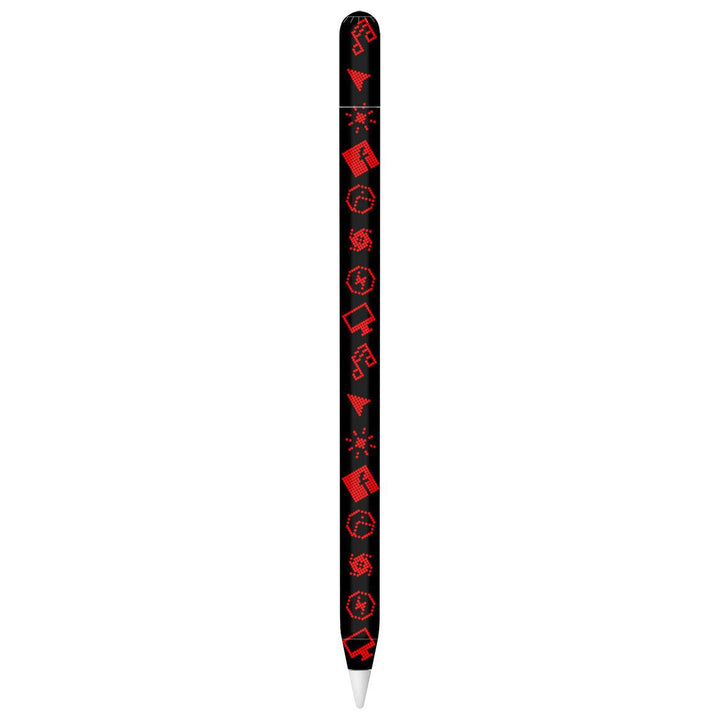 Apple Pencil (USB-C) Everything Series Black Red Skin