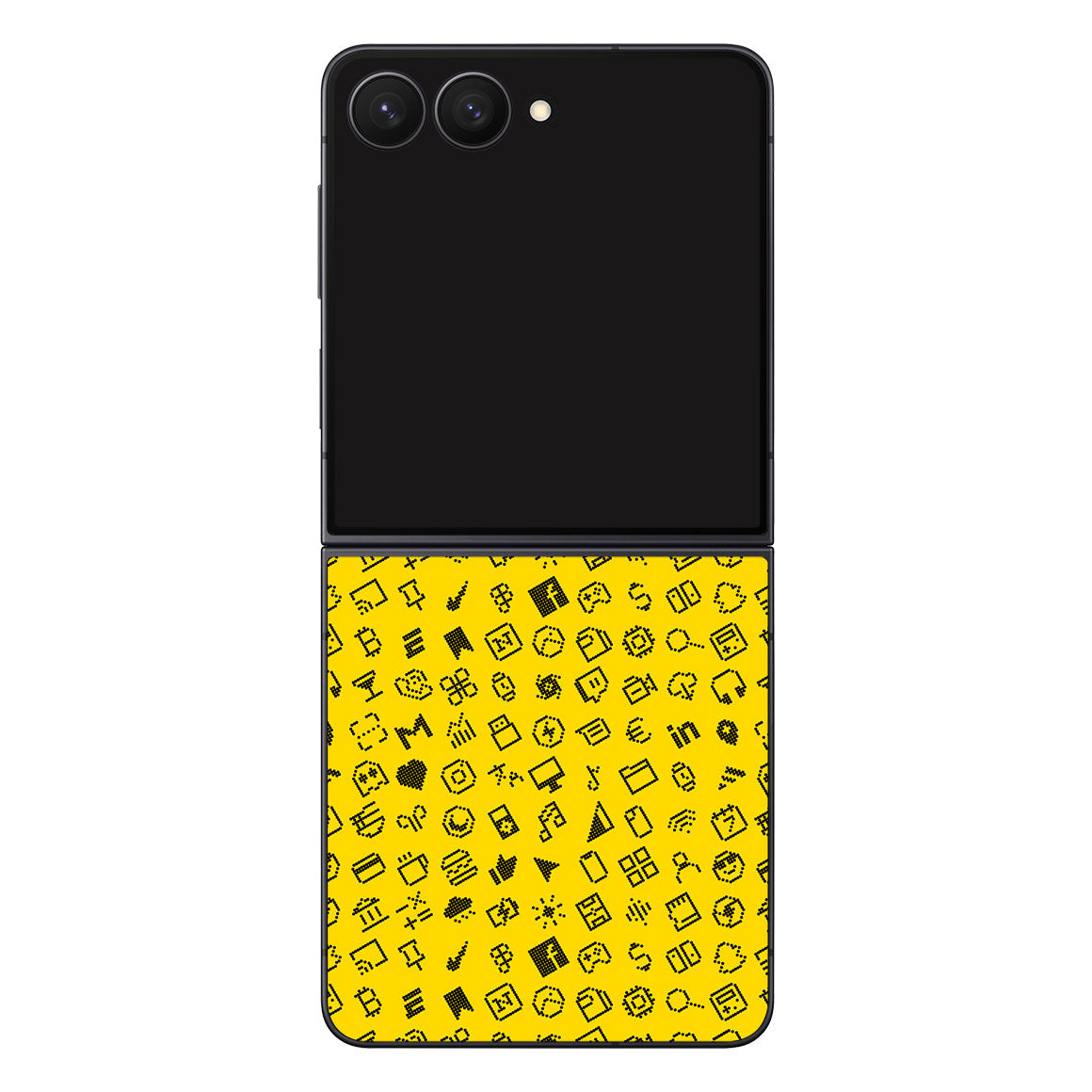 Galaxy Z Flip8 Everything Series Yellow Skin