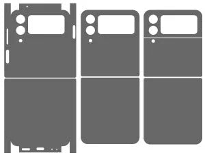 Galaxy Z Flip 4 Custom Skin skin coverage layout