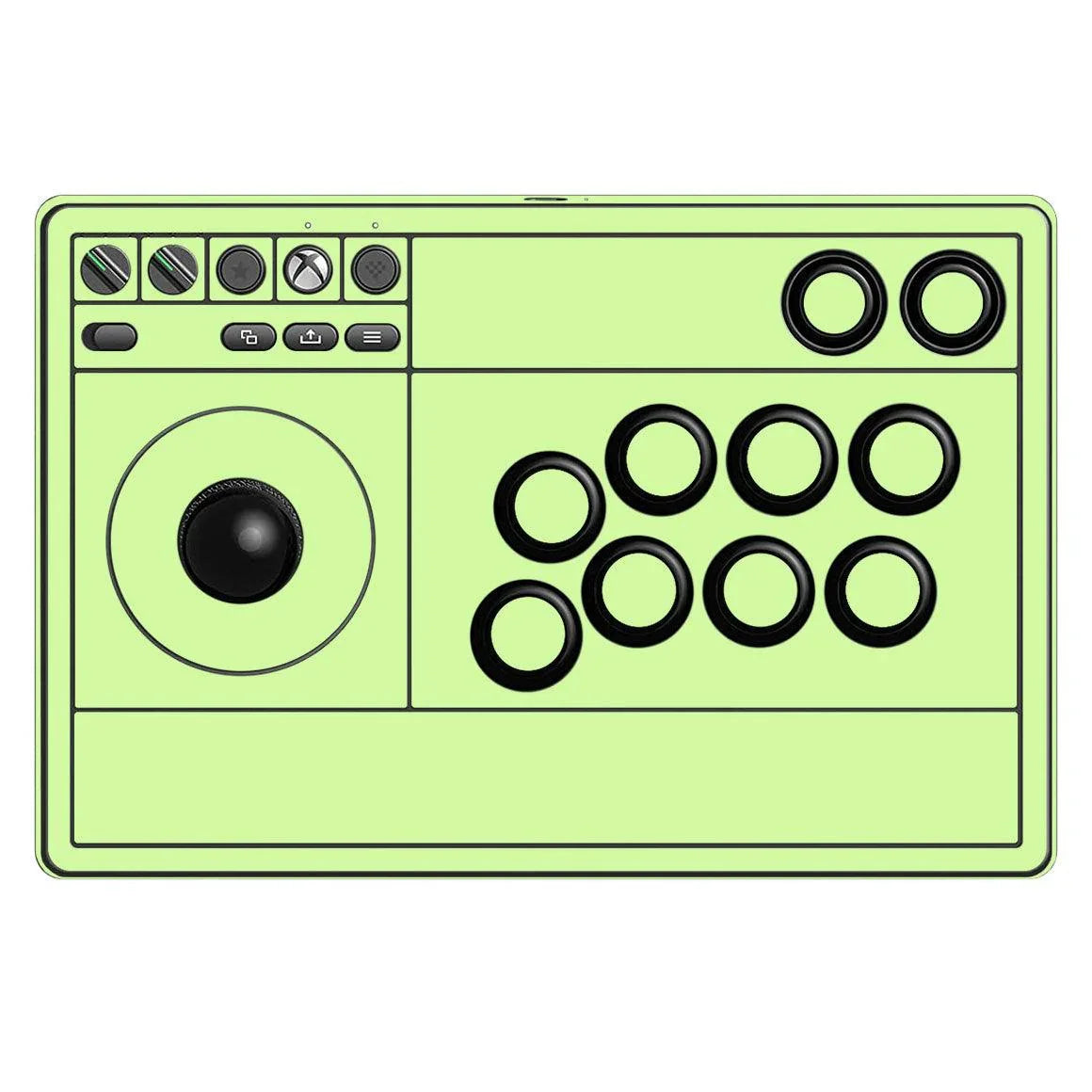 8Bitdo Arcade Stick for Xbox Green Glow Skin - Slickwraps