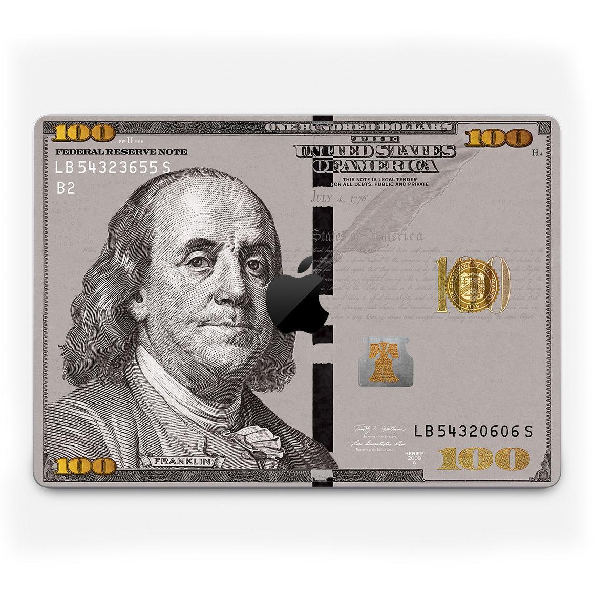 Benjamin Franklin - US Hundred Dollar Bill Art Skin for MacBook - Slickwraps