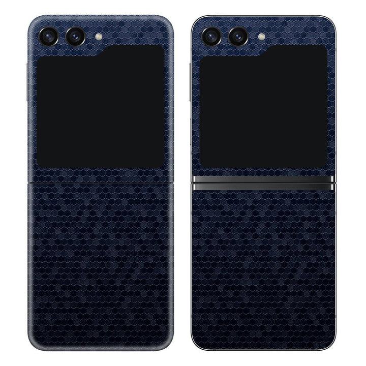 Galaxy Z Flip 5 Honeycomb Series Blue Skin