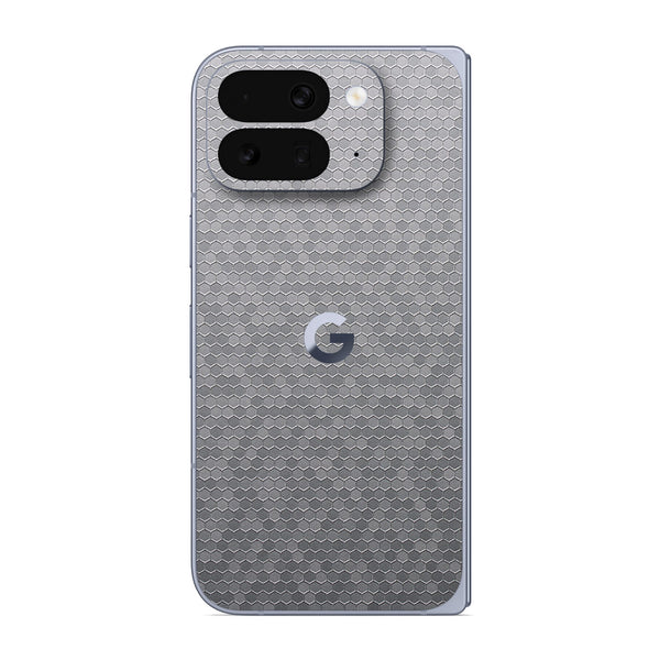 Pixel 10 Pro Fold Honeycomb Series Silver Skin