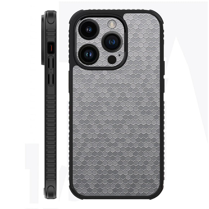 iPhone 14 Pro Case Honeycomb Series Silver