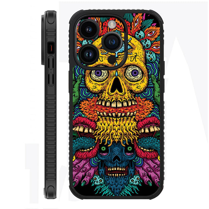 iPhone 14 Pro Max Case Horror Series Color Skull