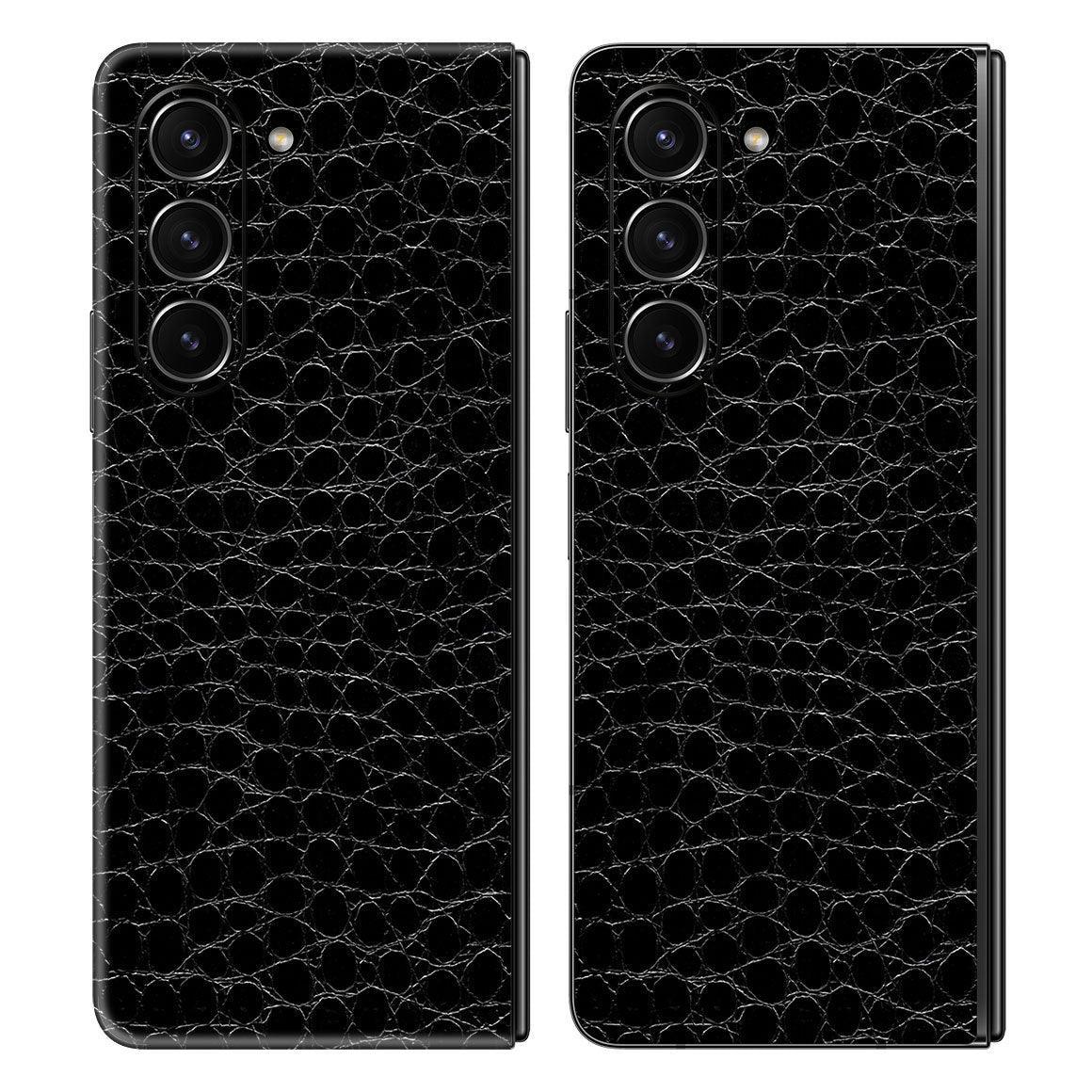 Galaxy Z Fold 5 Leather Series Skins - Slickwraps