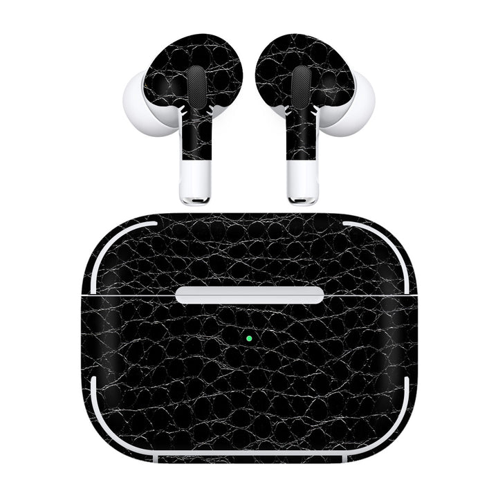 AirPods Pro 3 Leather Series BlackAlligator Skin