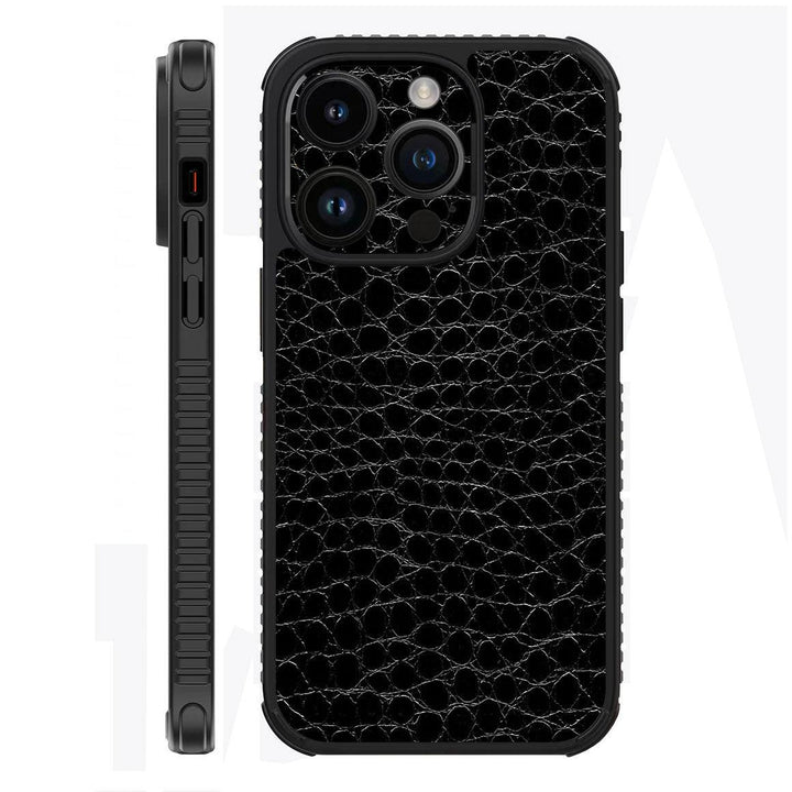 iPhone 14 Pro Max Case Leather Series BlackAlligator