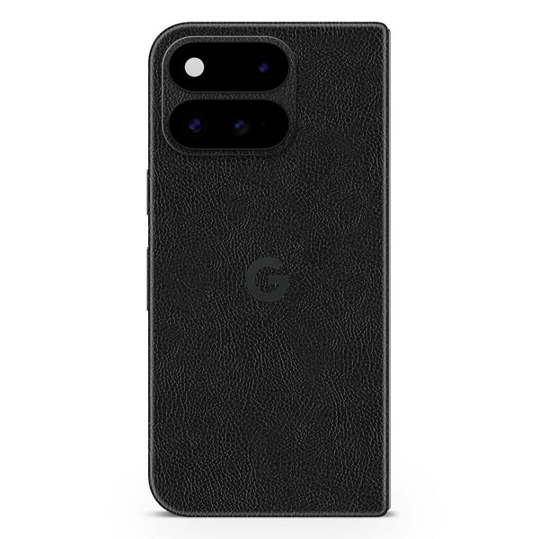 Pixel 11 Pro Fold Leather Series Black Skin