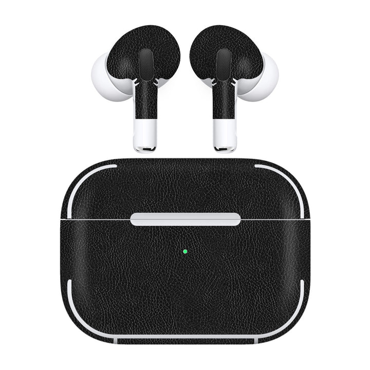 AirPods Pro 3 Leather Series Black Skin