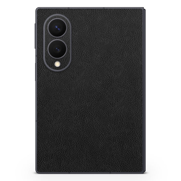 Galaxy Z Fold8 Leather Series Black Skin