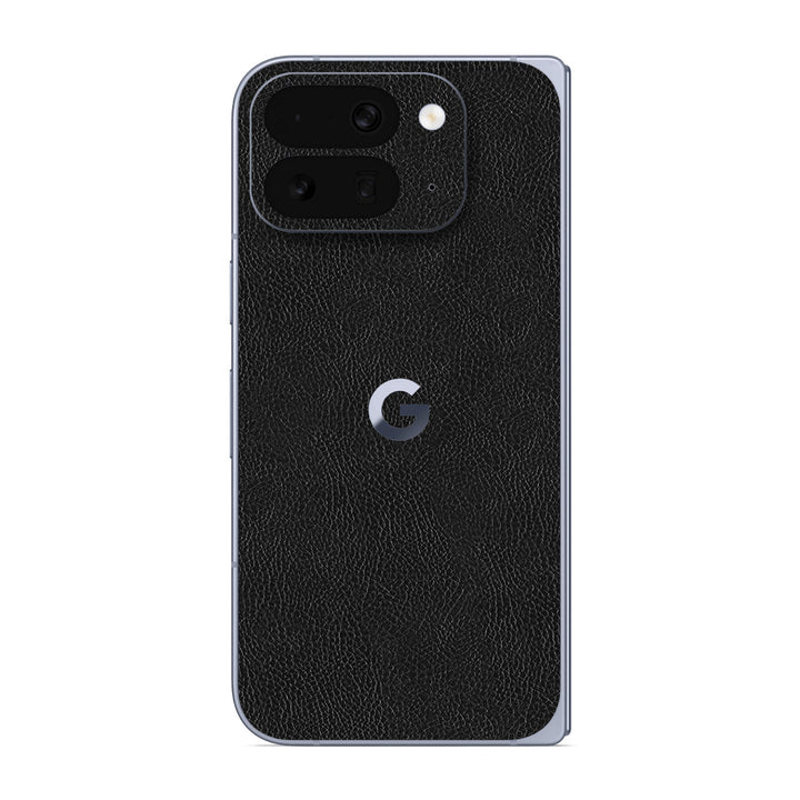 Pixel 10 Pro Fold Leather Series Black Skin