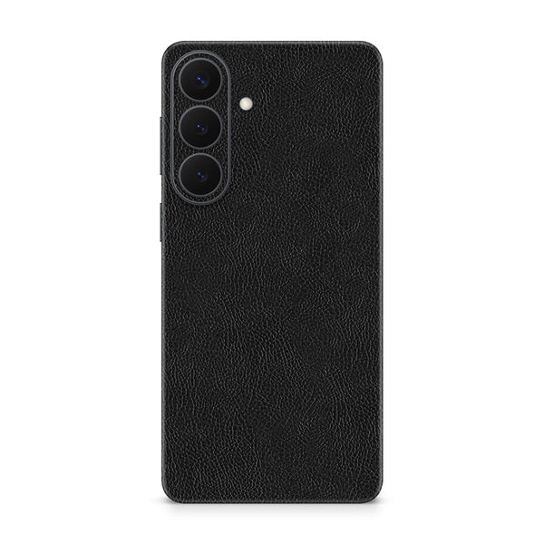 Galaxy S26 Plus Leather Series Black Skin