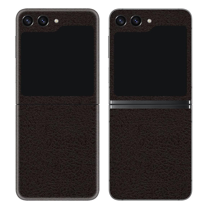 Galaxy Z Flip 5 Leather Series Brown Skin
