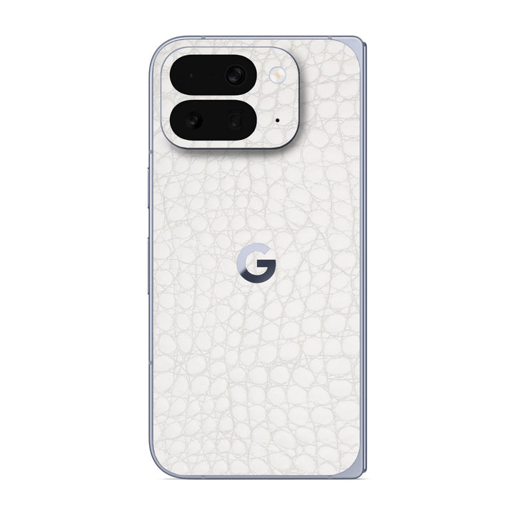 Pixel 10 Pro Fold Leather Series WhiteAlligator Skin