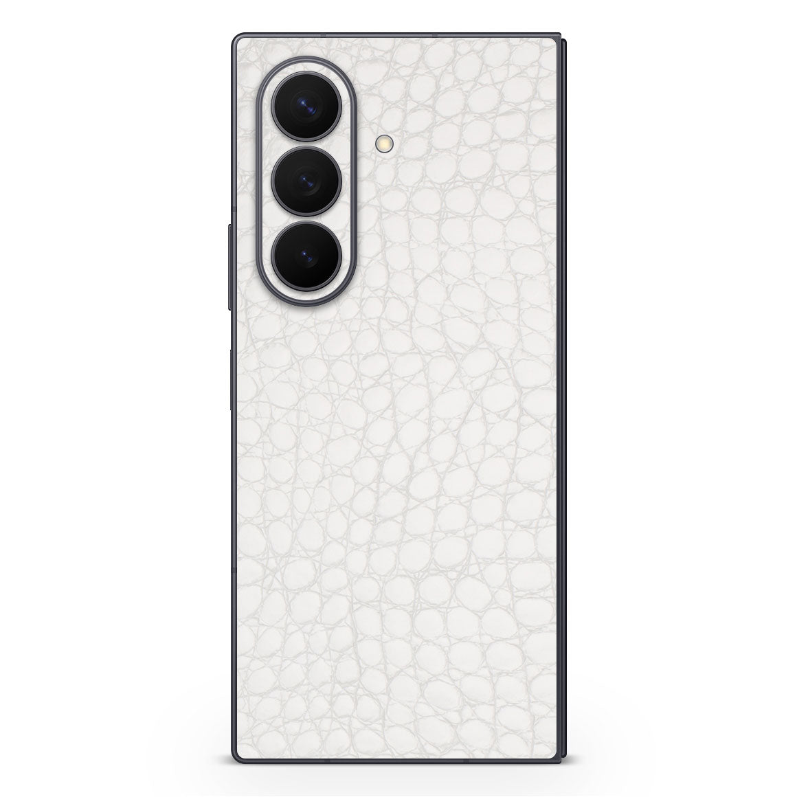 Galaxy Z Fold8 Ultra Leather Series WhiteAlligator Skin