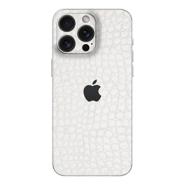 iPhone 15 Pro Leather Series WhiteAlligator