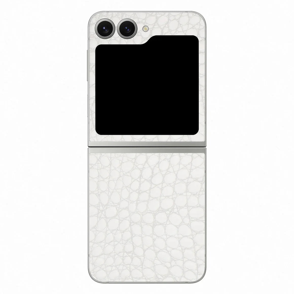 Galaxy Z Flip 6 Leather Series WhiteAlligator Skin