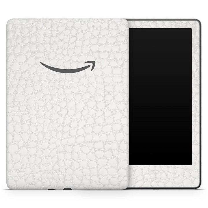 Kindle Paperwhite 6.8" 11th Gen Leather Series WhiteAlligator Skin