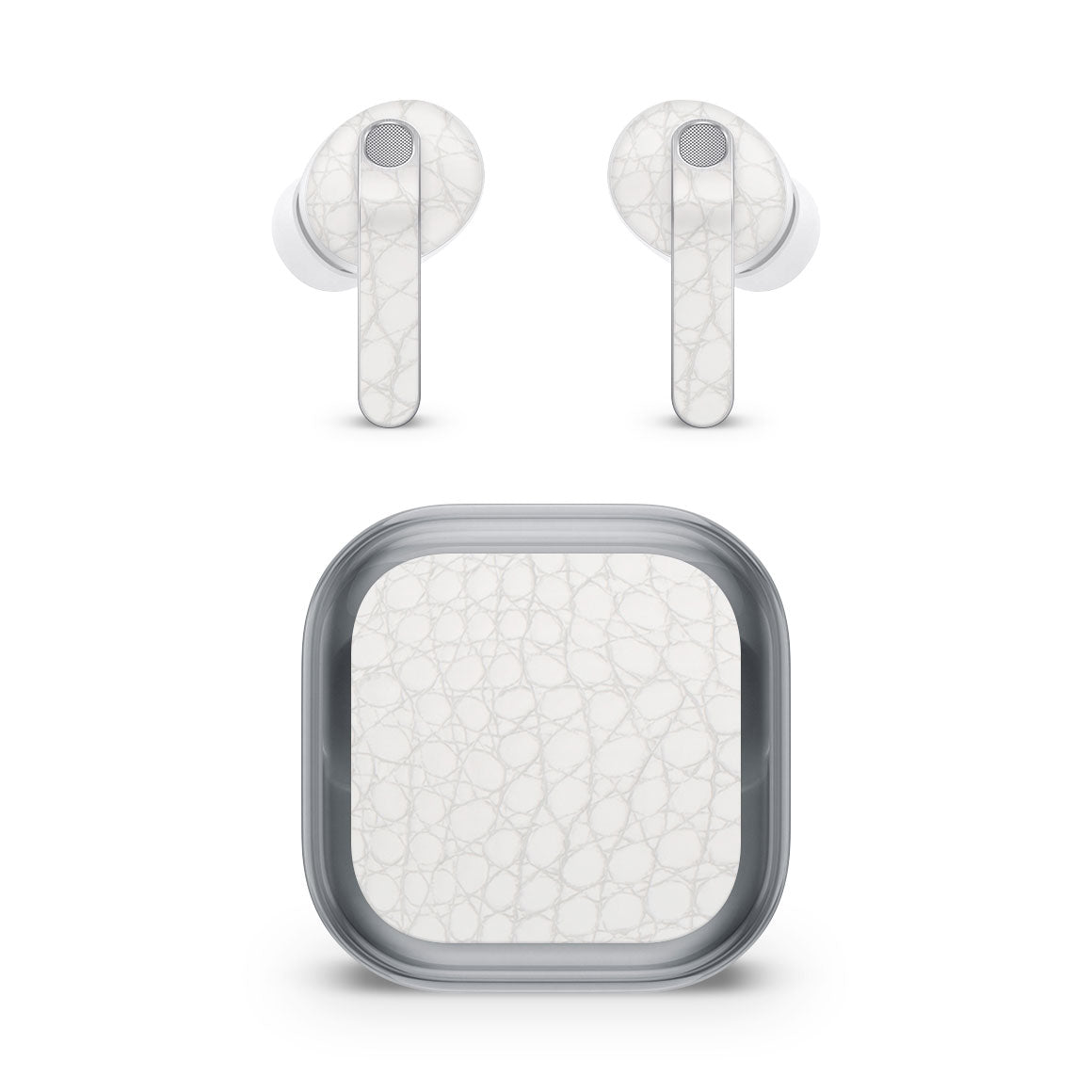 Galaxy Buds4 Pro Leather Series WhiteAlligator Skin