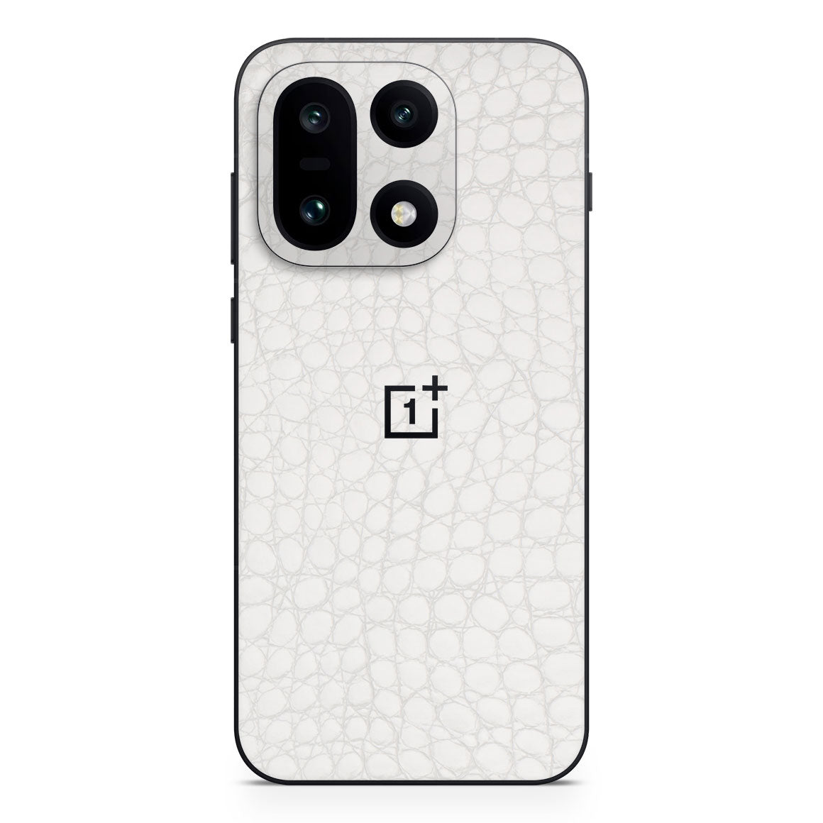 OnePlus 15 Leather Series WhiteAlligator Skin